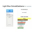 Light Blue Perfume By Dolce & Gabbana for  Women 100 ml Eau De Toilette Spray