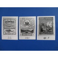 UNION SA -Bl&Wh PHOTOS UNISSUED STAMPS-STAMPED PO ARCHIVES ESSAYS