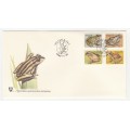 1982 Venda Frogs FDC 1.13 and Block Set