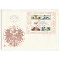 1977 South-West Africa Historical Houses In South-West Africa FDC 21 & Miniature Sheet S1 Set