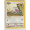 1995, 96, 98 Nintendo Creatures GAMEFREAK Pokemon - Gen I Base Set - Rattata 61/102 - Common