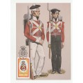 1986 Ciskei Military Uniforms 3rd set for the Series Postcard Set #32 - 35
