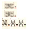1983 South-West Africa Lüderitz FDC 40 and Blocks