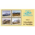 1991 Namibia Mountains in Namibia FDC 1.7 & Bulletin 7