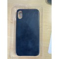 Apple IPhone X leather case (denim blue)