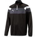 Men`s Puma Sweatshirt Spirit II 1/4 Zip Training Top Black 654657 - Size Large