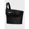 Nike Women`s Sportswear Swoosh Cropped Top Black CJ3805-010 - Size Medium