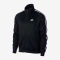 Nike Men`s Knit Warm Up Jacket N98 Black/White (LOOSE FIT) AR2244-010 - Size Medium