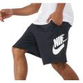 Nike Men`s Sportswear French Terry Alumni Shorts Black/White AT5267-010 - Size Large