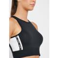 Reebok Women`s Fitness and Training Meet You There Crop Top Black/White DY8104 - Size Medium