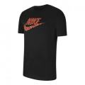 Nike Men`s Sportswear Swoosh Logo T-shirt Black/Red CW0432-010 - Size Extra Large