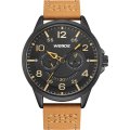 WEIDE Bowman Tan Leather Watch