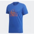 ADIDAS Men`s Essential Graphic T-shirt Royal Blue GD6091 - Size Medium