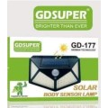 GDSUPER Solar Motion Sensor Wall Lamp - GD-177