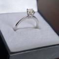 18ct White Gold Single Stone Diamond Ring