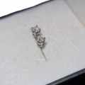 9ct White Gold 0.20ct Diamond Stud Earring - Evaluation R7590