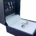 18ct White Gold Diamond 1.1CT Stud Earrings - Evaluation RR65 700