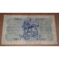 SOUTH AFRICA OLD TWO RAND TWEE RAND NOOT @ LOW START R1 AUCTION