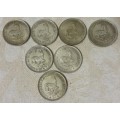 1951 SOUTH AFRICA 5 SHILLINGS SILVER LOT 1