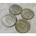 1957 SOUTH AFRICA 5 SHILLINGS SILVER