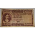 SOUTH AFRICA TIEN SHILLINGS BANKNOTE A149 470549 @ LOW START R1 AUCTION