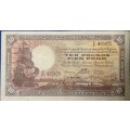 SOUTH AFRICAN TEN POUNDS NOTE, 1943