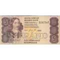 South African Reserve Bank FIVE RAND note, REPLACEMENT note, Gerhard de Kock