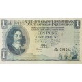 SOUTH AFRICAN ONE POUND BANKNOTE,MH DE KOCK,091082