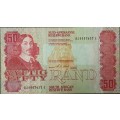 SOUTH AFRICAN 50 RAND BANKNOTE,C.L STALS,AJ4447637