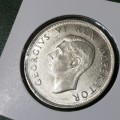 SOUTH AFRICAN 2 1/2 SHILLING COIN,1945