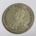 SOUTH AFRICAN THREEPENCE COIN,1934