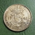SOUTH AFRICAN 2 1/2 SHILLINGS 1941