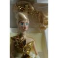 Barbie Collector Limited Edition Gold Sensation PORCELAIN Barbie Doll 1993 w/Shipper