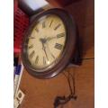 VERY OLD WOODEN WALL CLOCK