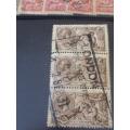 A COLLECTION OF GREAT BRITAIN CIRCA 1900`S SEAHORSES...2/6...5....10 SHILLINGS VARIOUS
