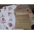 UNUSUAL UNADRESSED /NO POSTAGE STAMPS AND OTHER POSTAL ENVELOPES