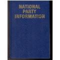 National Party Information / Nasionale Party-inligting 1982