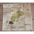 Braby`s map of the Orange Free State 1928