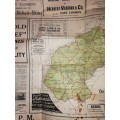 Braby`s map of the Orange Free State 1928