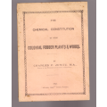 The Chemical Constitution of some Colonial Fodder Plants & Woods, (Charles F. Juritz) 1892