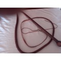 Whip 2,8 meter long, Genuine handmake leather