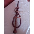 Whip 2,8 meter long, Genuine handmake leather