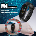 M4 SMART BRACELET- FITNESS TRACKER HEALTHY HEART AND BLOOD PRESSURE ON THE GO - RED