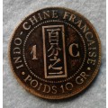 1888 FRANCE INDO -  CHINA ONE CENT