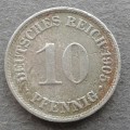 1905 GERMANY 10 PFENNIG (A)
