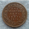 1928 INDIA 1/4 ANNA