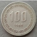 1980 KOREA 100 WON