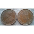 1928 & 1943 CEYLON 1 CENT PAIR