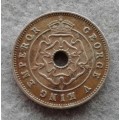 1934 SOUTHERN RHODESIA HALF PENNY : LOW 240 000 MINTAGE