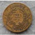 1921 TUNISIE 1 FRANC